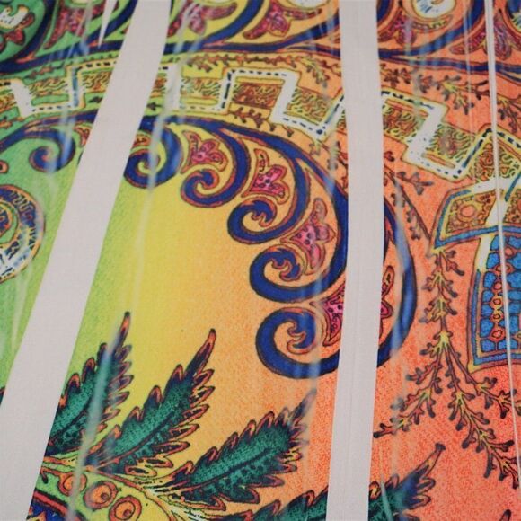 Believe Dress Fit & Flare Multi Color Boho Floral Tie Dye Women Sz S USA Made - Picture 11 of 12